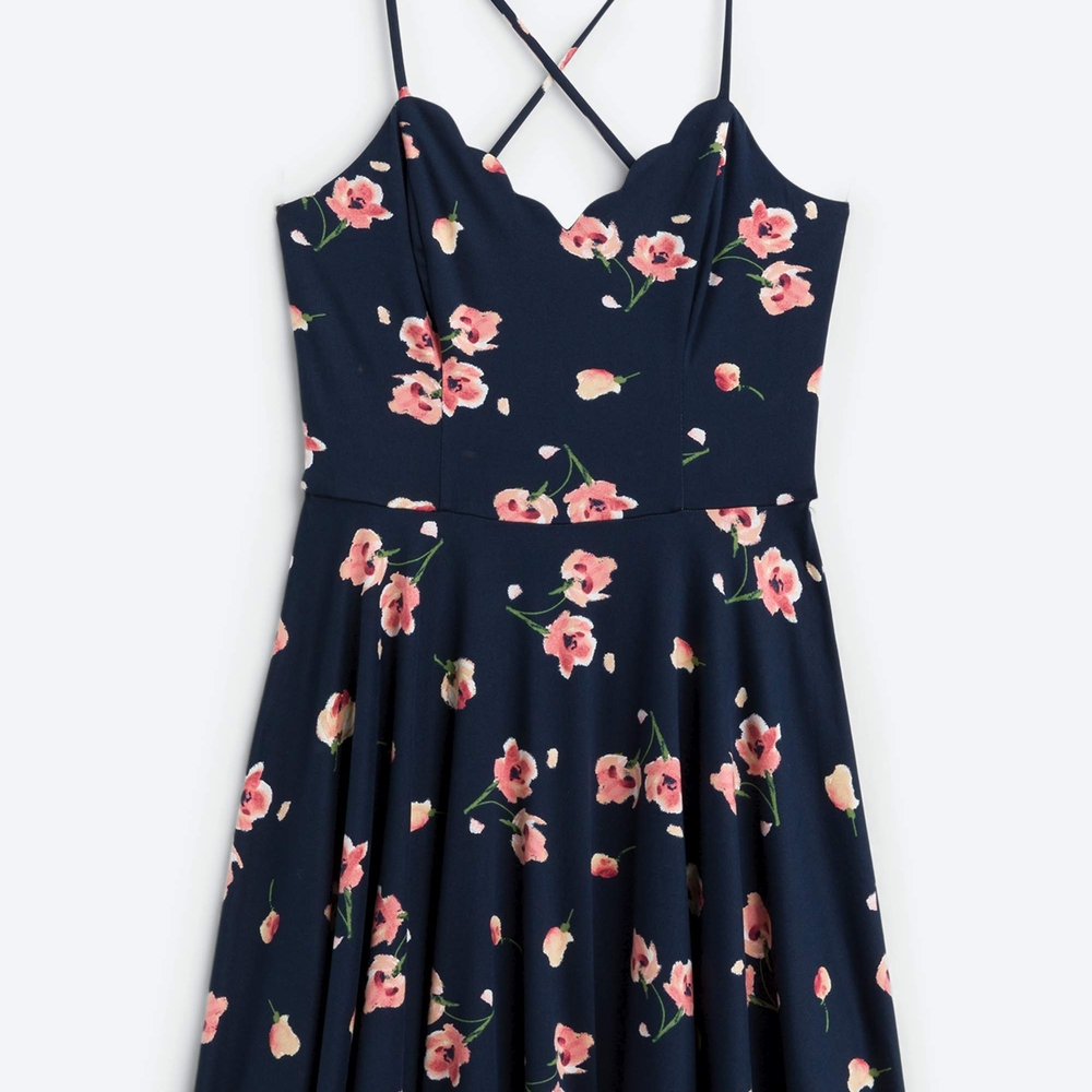 Floral Navy Dress